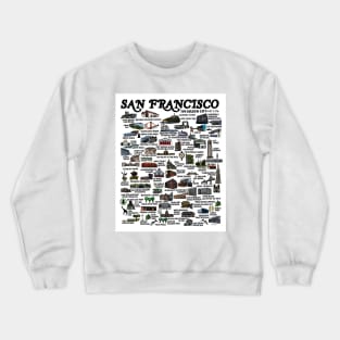 San Francisco Map Crewneck Sweatshirt